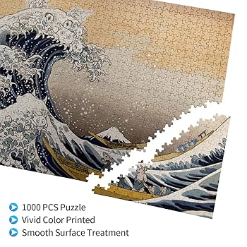 ［るい］神奈川沖浪裏 1000ピースジグソーパズル 新品未使用 Amazon.co.jp: 1000ピース ジグソーパズル 神奈川沖浪裏 (富嶽三